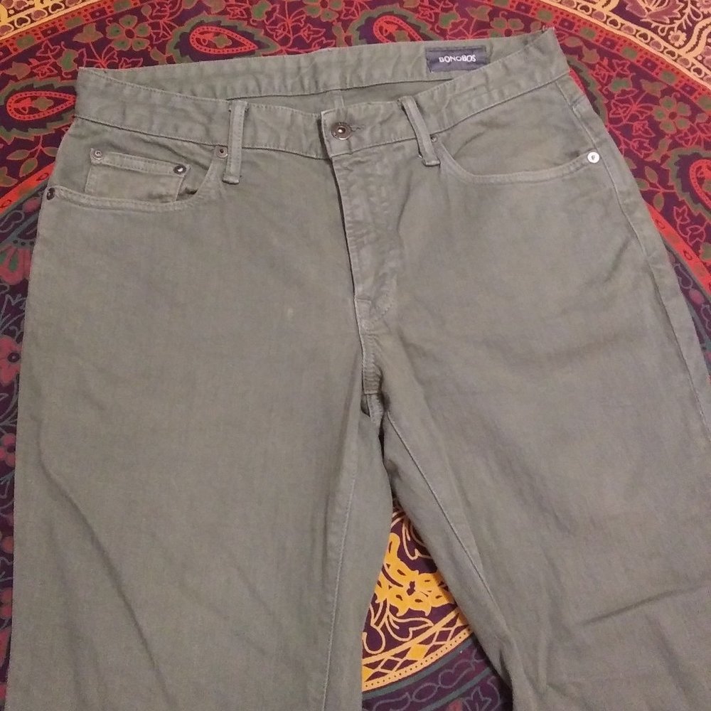 Bonobos Straight Fit Jeans light green